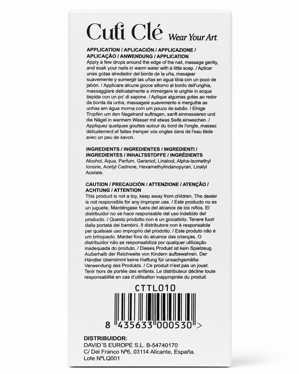 Cuti Clé Nail Remover