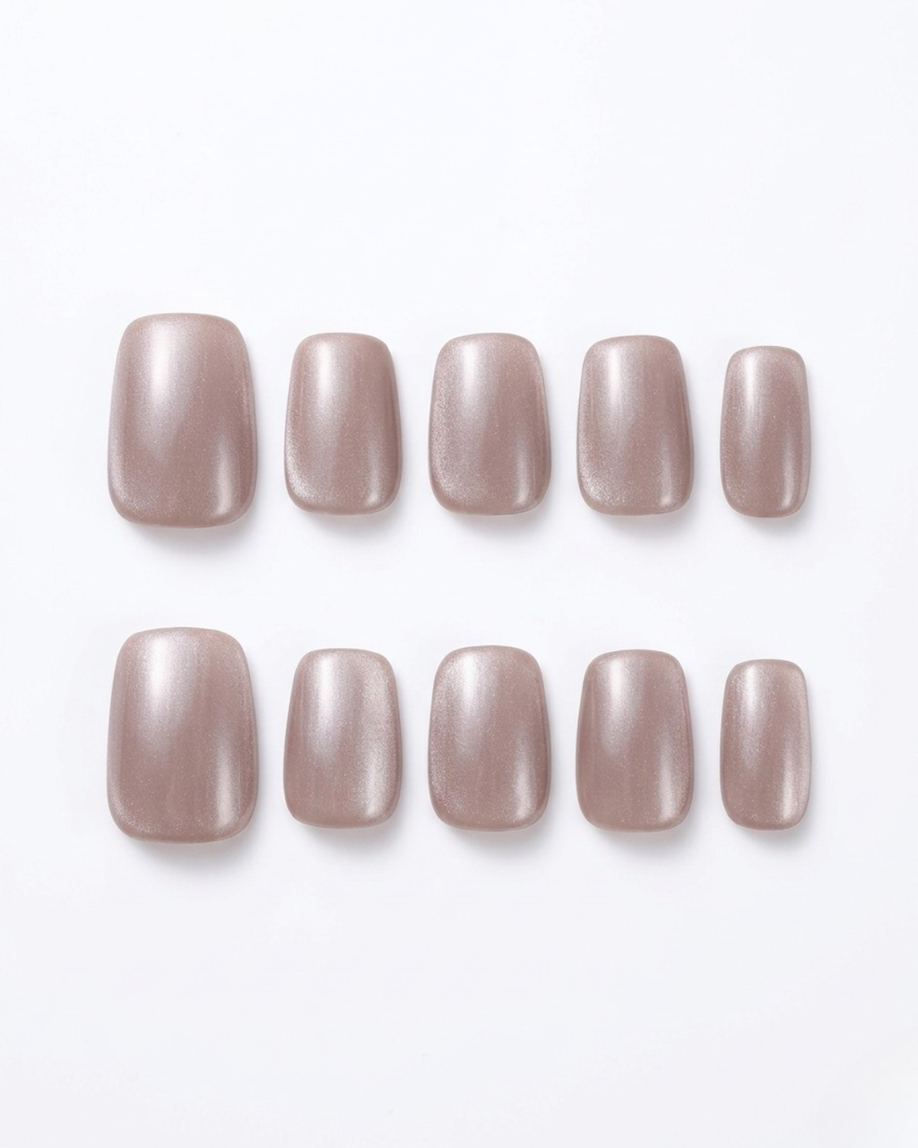 Uñas Postizas Rose Quartz Shimmer Corte Squoval