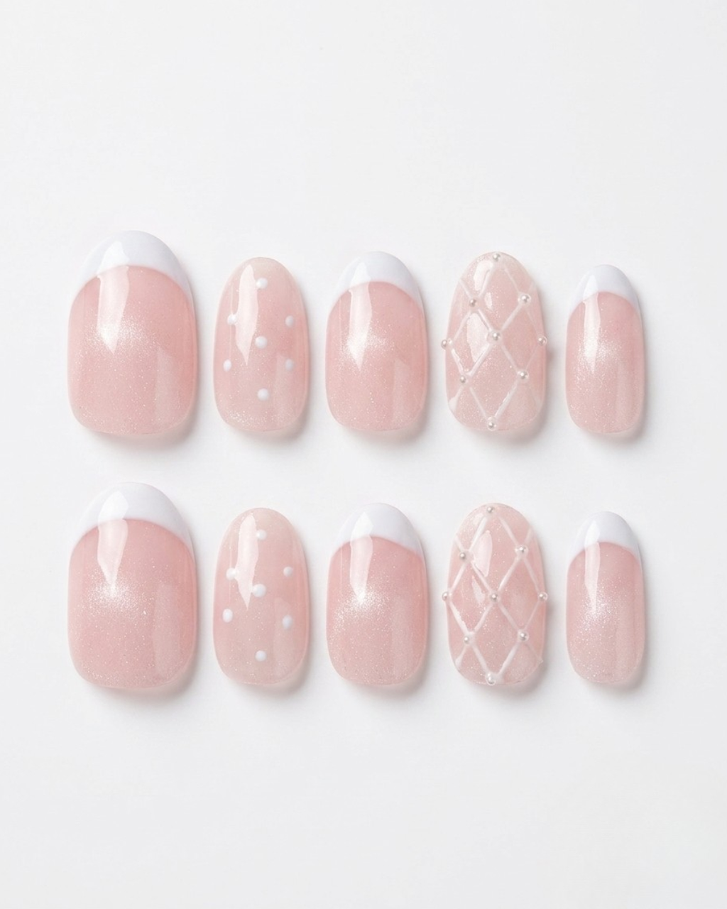 Catt-eye, press-on nails, short almond, soft gel, reusable, 3D