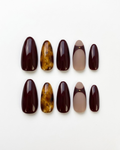 Pess-on nails, medium almond, soft gel, reusable
