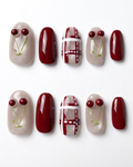 Press-on nails, short oval, soft gel, reusable, 3D