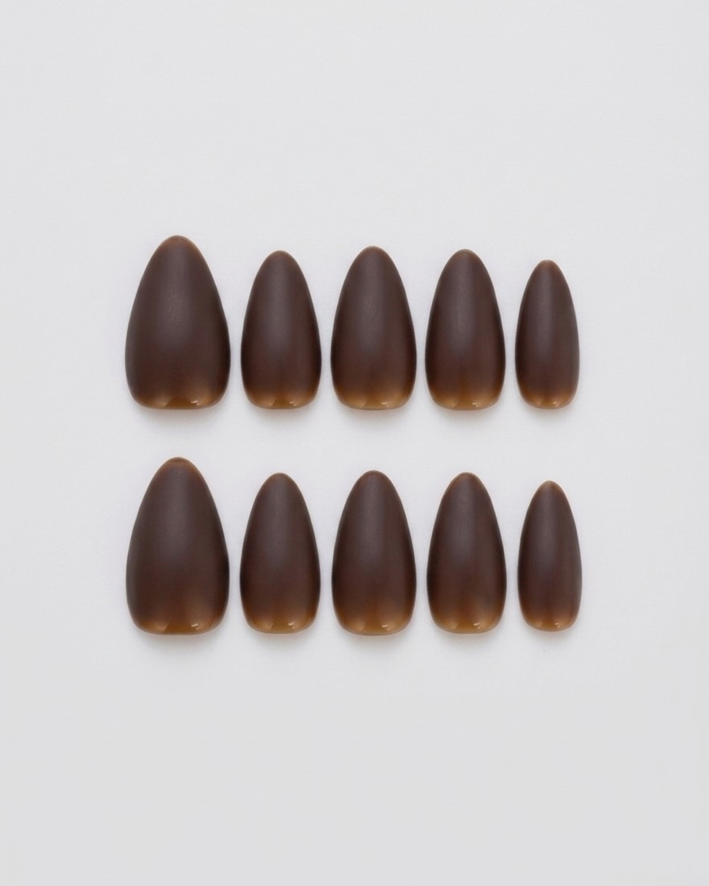 Uñas Postizas de Caoba Harmony Corte Almendra