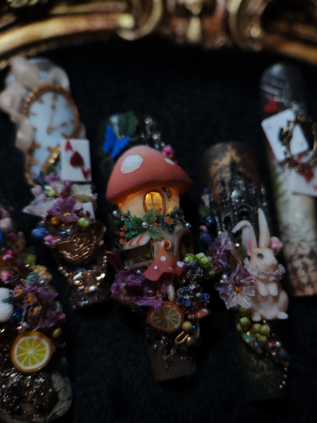 Press on nails, long coffin, 3D soft gel reusable 