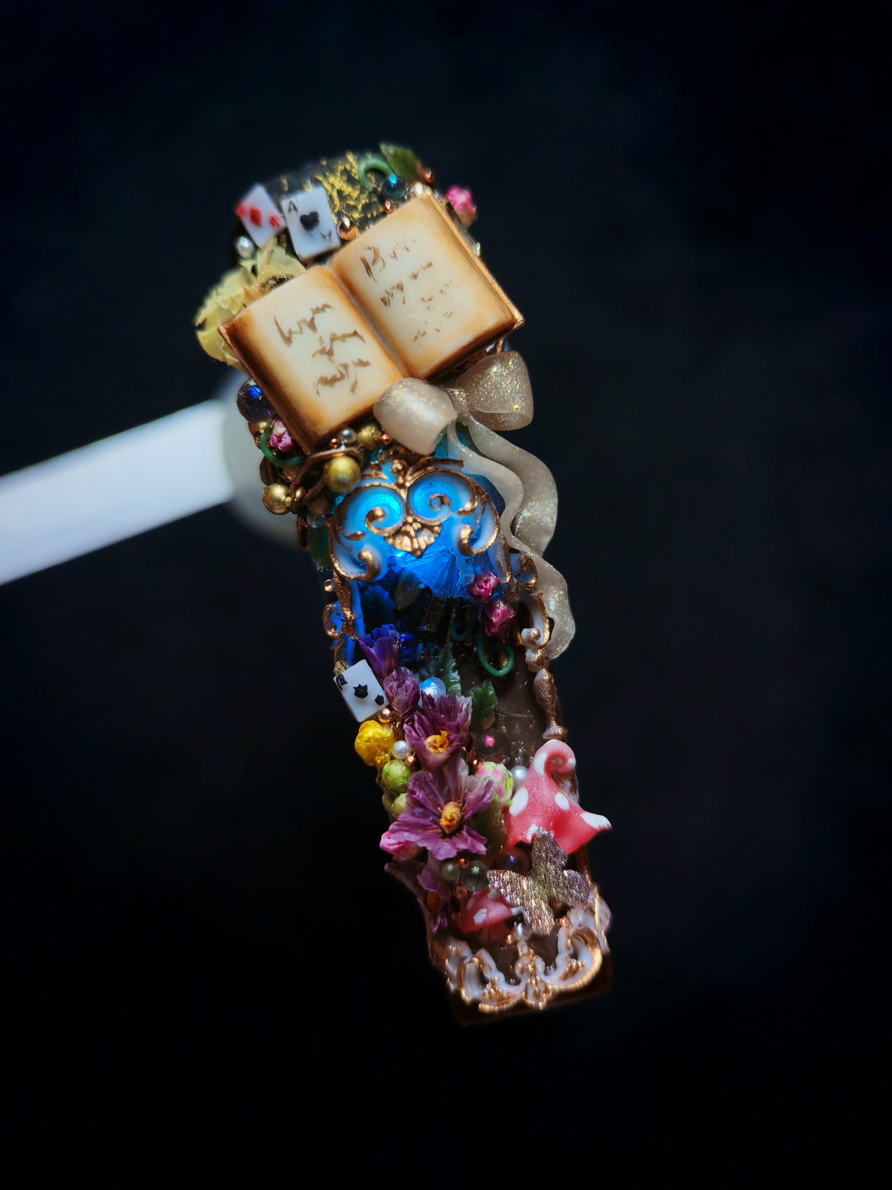 Press on nails, long coffin, 3D soft gel reusable 
